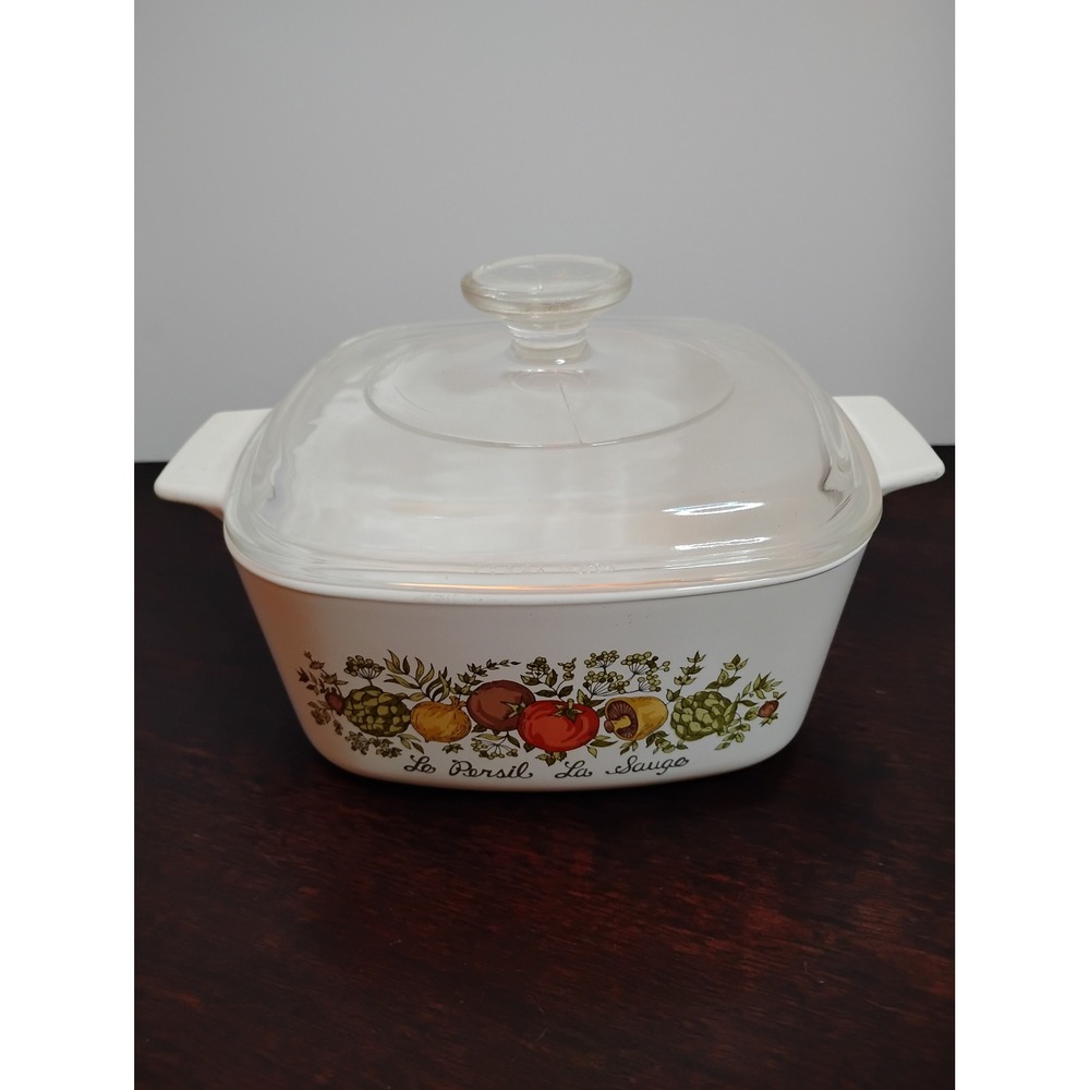 Corning Ware Spice O Life 1.5 Qt Casserole Dish A-1 1/2-B with Pyrex Lid A-7-C